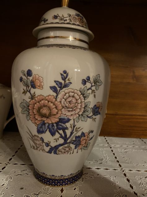 vaso potiche vintage in prestigiosa porcellana di Limoges - Foto 4
