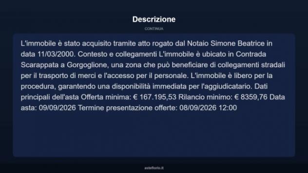 Immobile in asta di 485 m² in vendita a Gorgoglione - Foto 4