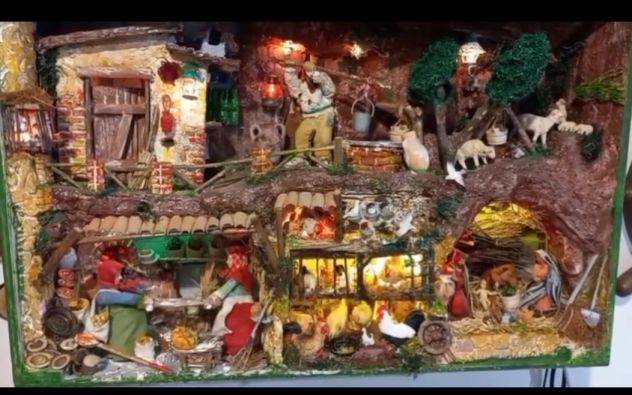 Vendo presepe artigianale in movimento