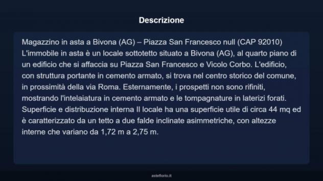 Immobile in asta di 44 m² in vendita a Bivona - Foto 3