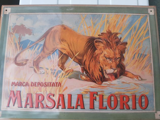 INSEGNA MARSALA FLORIO MARCA DEPOSITATA TARGA IN RILIEVO - Foto 5
