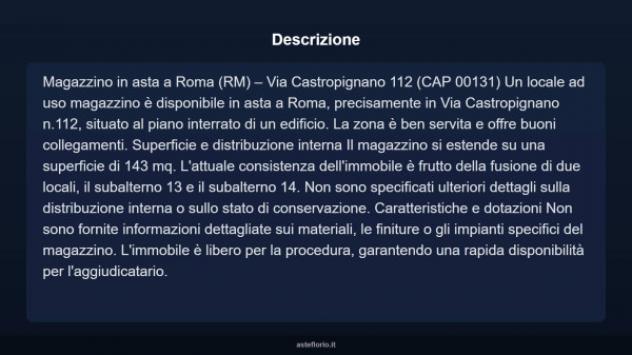 Immobile in asta di 143 m² in vendita a Roma - Foto 4