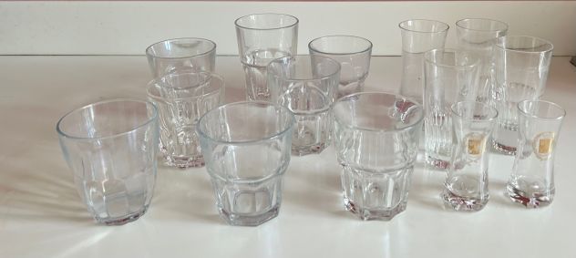 14 bicchieri vetro vintage - Foto 3