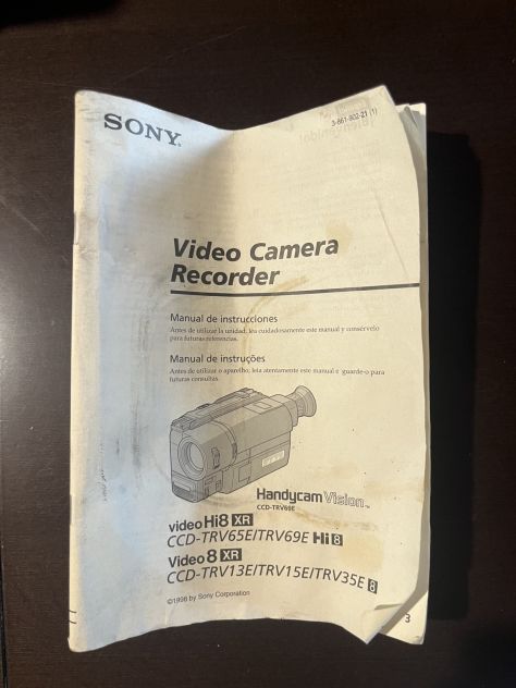 Sony Handycam CCD-TRV13E Video8 XR vintage + batterie + manuale - Foto 6