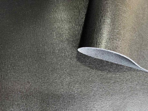 Scampolo pelle saffiano nero per Artigianato – M13 - Foto 3