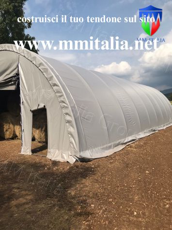 CAPANNONI TELONATI 8 X 20 X 3,96 MT. USO MAGAZZINO AGRICOLO - Foto 10