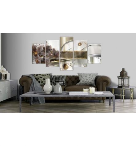 Quadro Fiori Scuri Cm.100x50 O 200x100 Vetro Acrilico - Foto 2