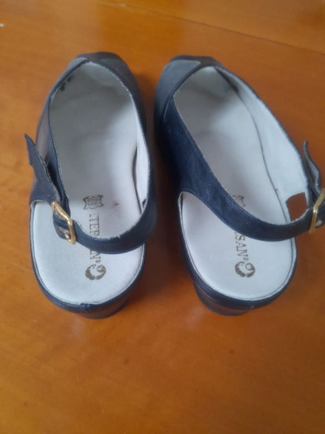 Scarpe donna blu n° 41/42 vera pelle