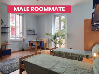 Bed in Shared bedroom - Via Barrili (MALE Students only)  - Apt. with one s &hellip;
