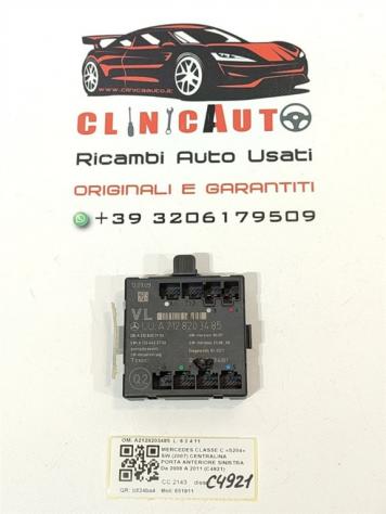 CENTRALINA PORTA SX GUIDA MERCEDES Classe C S. Wagon W204 A2128203485 651911 (07)