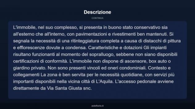 Immobile in asta di 160 m² in vendita a L'Aquila - Foto 4