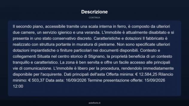 Immobile in asta di 98 m² in vendita a Stignano - Foto 5
