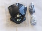 MASCHERINA CUPOLINO FARO CARBONIO MOTO ENDURO CROSS MOTARD