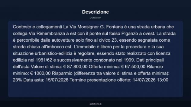Immobile in asta di 134 m² con più di 5 locali e box auto in vendita a Isola della Scala - Foto 17