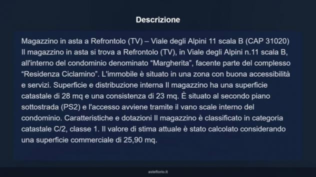 Immobile in asta di 28 m² in vendita a Refrontolo - Foto 5