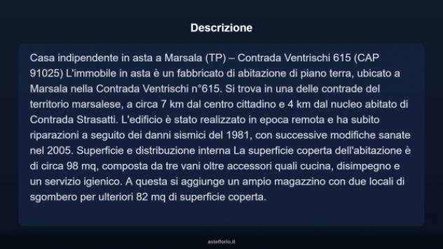 Immobile in asta di 98 m² in vendita a Marsala - Foto 6