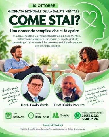 *COME STAI? Una domanda semplice, che ci fa aprire.*