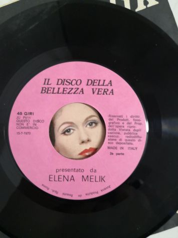Disco Vinile 45 giri Elena Melik Il disco della bellezza vera originale del 1970 - Foto 4