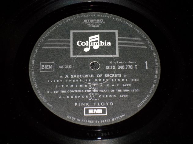 PINK FLOYD - A Saucerful Of Secrets - LP / 33 rpm 2th Press 1969 SCTX 340.770 - Foto 3