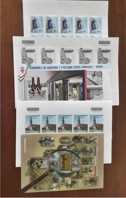 Lotto Foglietti-Minifogli annata 2020.