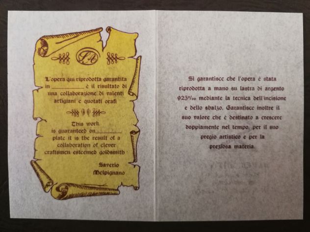 Quadri Bassorilievo su Lastra di Argento 925 Millesimi. - Foto 7