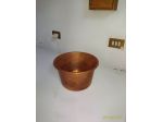 Secchiello in  rame, brucia essenze, pipa in legno tutto  vintage