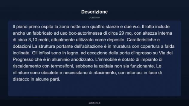 Immobile in asta di 169 m² con più di 5 locali e box auto in vendita a Volturara Appula - Foto 5
