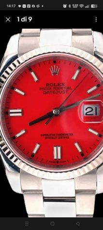 Quadrante rosso aftermarket top quality dateJust 36 mm scatto rapido