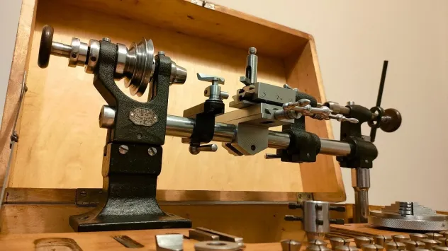 Tornio da orologiaio 8mm, dotazione completa di fabbrica - Foto 6
