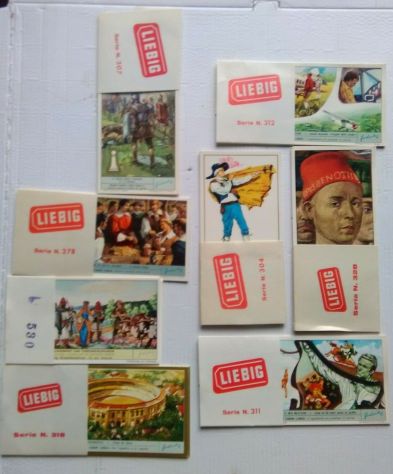 lotto di 6 figurine LIEBIG l'uno - 1 lotto a scelta