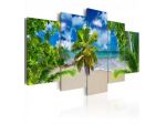Quadro Con Una Isola Tropicale Cm. 100x50 E 200x100 ARREDALACASA