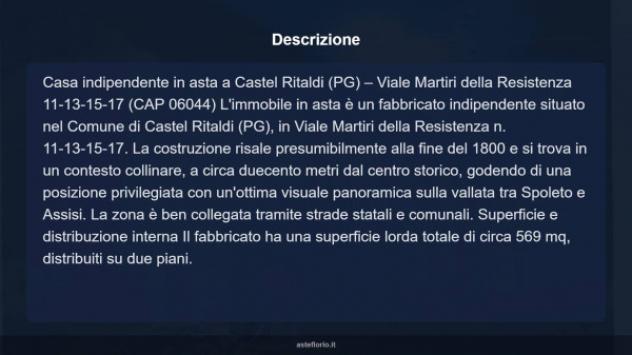 Immobile in asta di 569 m² con più di 5 locali in vendita a Castel Ritaldi - Foto 13