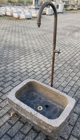 Vasca lavello fontana fioriera in basalto - Foto 3