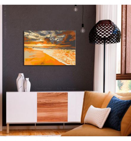 Quadro Fai Da Te 60x40 Cm. Mare N. 14 ARREDALACASA Spedizione Gratis - Foto 2