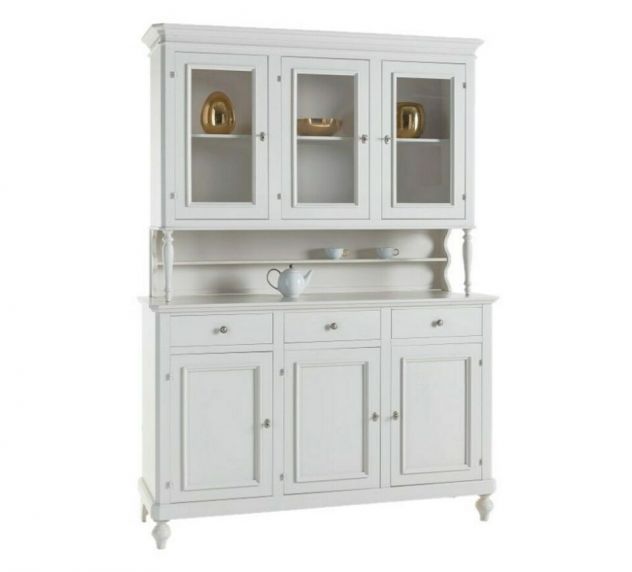 Mobili Rustici Classici Venezia Credenze 3 Ante Complete cod 66/67 Nuove Bianche