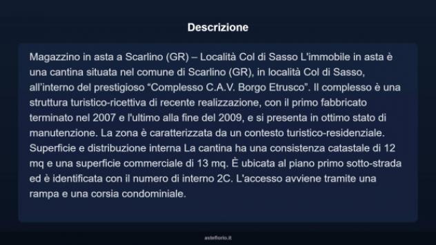 Immobile in asta di 12 m² in vendita a Scarlino - Foto 3