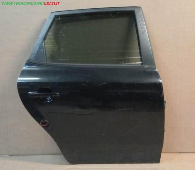 PORTA POST.D. NERO MET. C/ALZ. E SERR. (1 Sgn.) 999-U65524