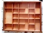 bacheca in legno con vetro 60x40xh6