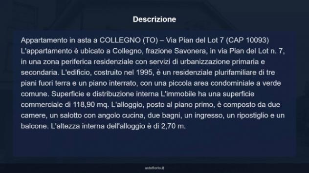 Immobile in asta di 118 m² con più di 5 locali in vendita a Collegno - Foto 4