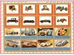 AJMAN 1973 foglio Auto vecchie e da corsa MNH