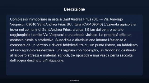 Immobile in asta di 350 m² in vendita a Sant'Andrea Frius - Foto 2
