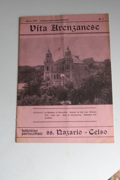 Bollettini parrocchiali anni 50/60 Arenzano Liguria SS Nazario e Celso da collez - Foto 2