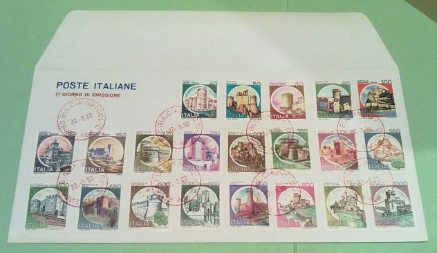 POSTE ITALIANE PRIMO GIORNO EMISSIONE ITALIA TURRITA - Foto 3