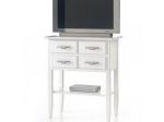 Porta televisore a 4 cassetti con ripiano.