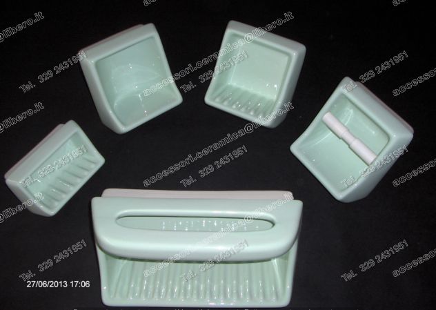 #ASSORTIMENTO di PORTASAPONI BAGNO Porcellana 'SPEA'_ VINTAGE - Foto 7
