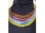 COLLANA MULTIFILO COLORATA FATTA A MANO