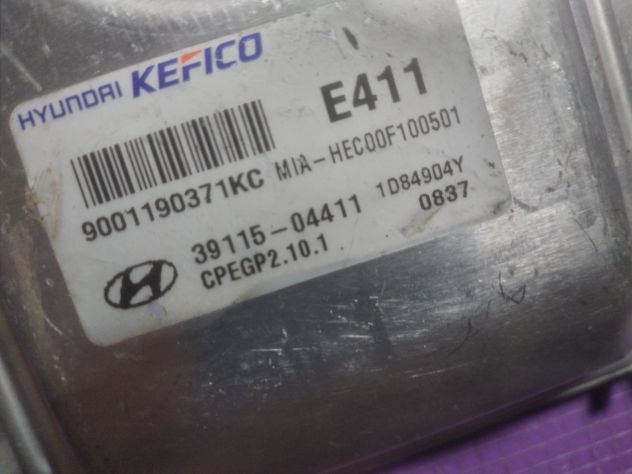 CENTRALINA INIEZIONE HYUNDAI I10 9001190371KC 39115-04411 1D84904Y Engine cont - Foto 7