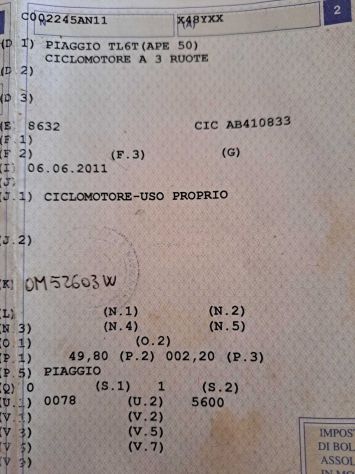 APE PIAGGIO TL6T 50cc - Foto 4