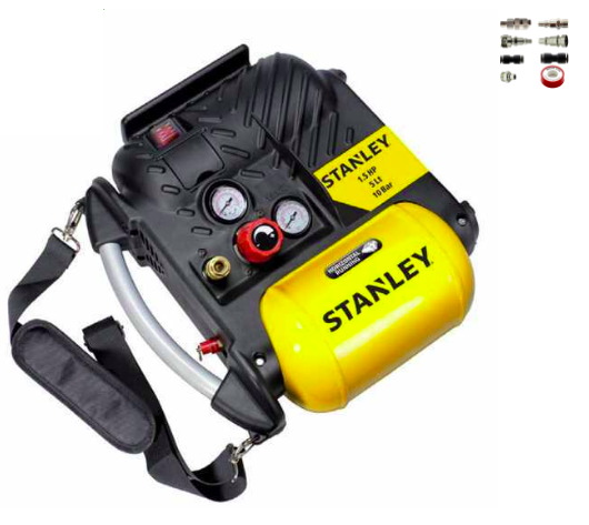 Compressore portatile elettrico Stanley 5lt 10bar