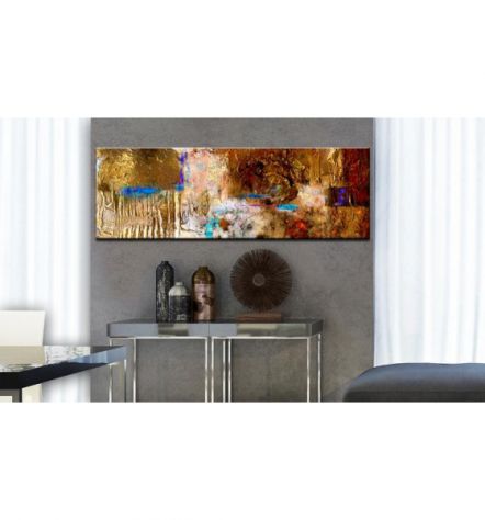 Quadro Artigianale ARREDALACASA N. 64 Cm. 145x45 Dipinto A Mano - Foto 2